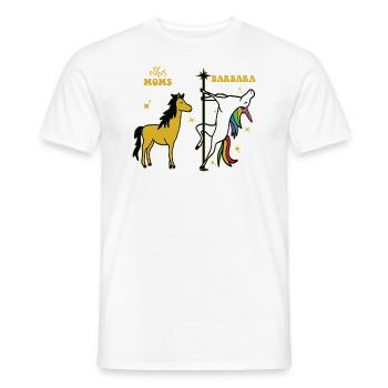 Andere Mütter Barbara Tee Einhorn - Männer T-Shirt - Weiß - Vorne - AI Model Male 178 dark (178cm)