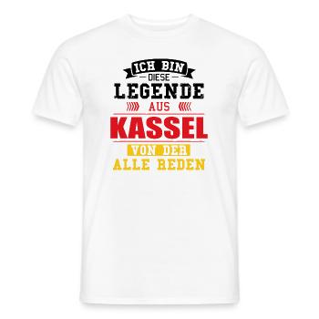 Stadt Kassel Deutschland Legende Spruch - Männer T-Shirt - Weiß - Vorne - AI Model Male 178 dark (178cm)