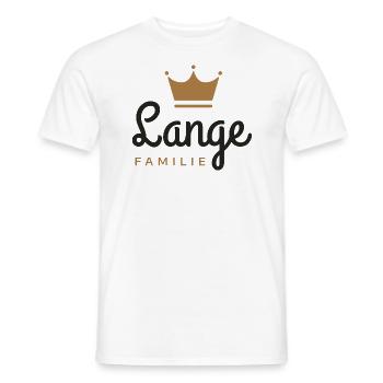 Lange-Familie - Männer T-Shirt - Weiß - Vorne - AI Model Male 178 dark (178cm)