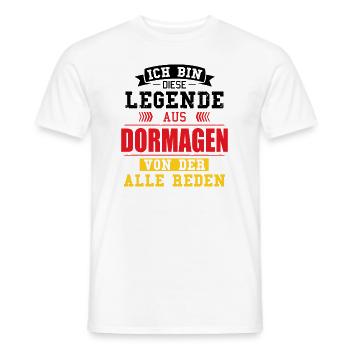 Stadt Dormagen Deutschland Legende Spruch - Männer T-Shirt - Weiß - Vorne - AI Model Male 178 dark (178cm)