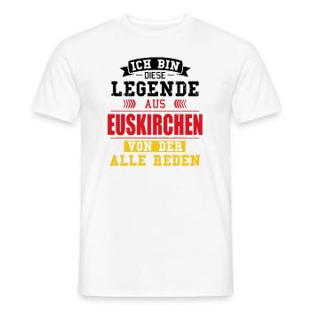 Stadt Euskirchen Deutschland Legende Spruch - Männer T-Shirt - Weiß - Vorne - AI Model Male 178 dark (178cm)