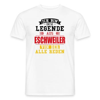 Stadt Eschweiler Deutschland Legende Spruch - Männer T-Shirt - Weiß - Vorne - AI Model Male 178 dark (178cm)