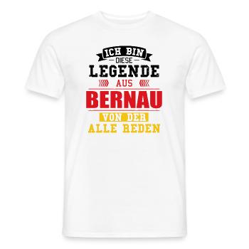 Stadt Bernau Deutschland Legende Spruch - Männer T-Shirt - Weiß - Vorne - AI Model Male 178 dark (178cm)