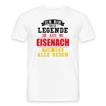 Stadt Eisenach Deutschland Legende Spruch - Männer T-Shirt - Weiß - Vorne - AI Model Male 178 dark (178cm)