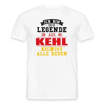 Stadt Kehl Deutschland Legende Spruch - Männer T-Shirt - Weiß - Vorne - AI Model Male 178 dark (178cm)