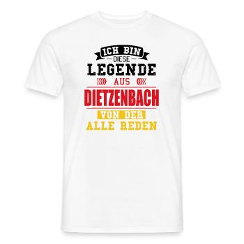 Stadt Dietzenbach Deutschland Legende Spruch - Männer T-Shirt - Weiß - Vorne - AI Model Male 178 dark (178cm)