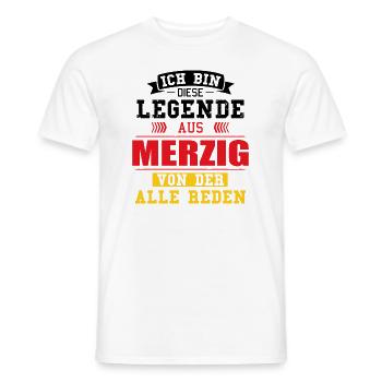 Stadt Merzig Deutschland Legende Spruch - Männer T-Shirt - Weiß - Vorne - AI Model Male 178 dark (178cm)