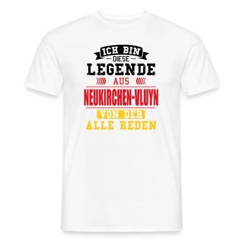 Stadt Neukirchen-Vluyn Deutschland Legende Spruch - Männer T-Shirt - Weiß - Vorne - AI Model Male 178 dark (178cm)