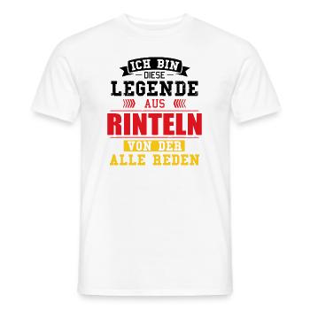 Stadt Rinteln Deutschland Legende Spruch - Männer T-Shirt - Weiß - Vorne - AI Model Male 178 dark (178cm)
