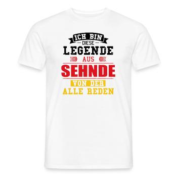 Stadt Sehnde Deutschland Legende Spruch - Männer T-Shirt - Weiß - Vorne - AI Model Male 178 dark (178cm)