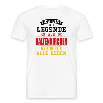 Stadt Kaltenkirchen Deutschland Legende Spruch - Männer T-Shirt - Weiß - Vorne - AI Model Male 178 dark (178cm)