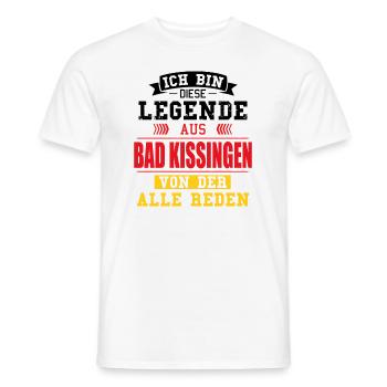 Stadt Bad Kissingen Deutschland Legende Spruch - Männer T-Shirt - Weiß - Vorne - AI Model Male 178 dark (178cm)