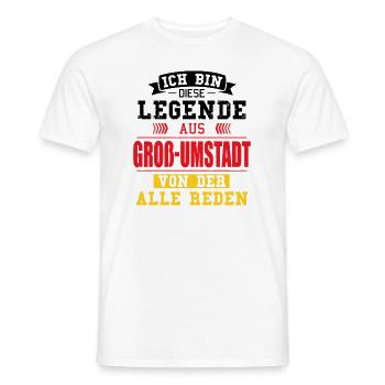 Stadt Groß-Umstadt Deutschland Legende Spruch - Männer T-Shirt - Weiß - Vorne - AI Model Male 178 dark (178cm)