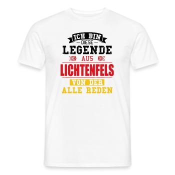 Stadt Lichtenfels Deutschland Legende Spruch - Männer T-Shirt - Weiß - Vorne - AI Model Male 178 dark (178cm)