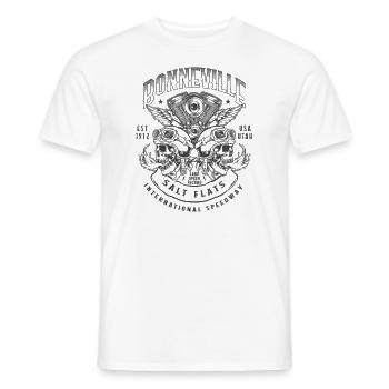 Bonneville Salt Flats Course de moto Vintage - T-shirt homme - blanc - Devant - AI Model Male 178 dark (178cm)