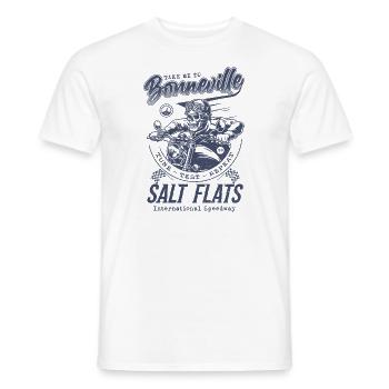 Bonneville Salt Flats Motorradrennen Vintage - Männer T-Shirt - Weiß - Vorne - AI Model Male 178 dark (178cm)