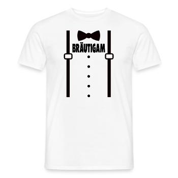 Junggesellenabschied Polterabend Team Bräutigam - Männer T-Shirt - Weiß - Vorne - AI Model Male 178 dark (178cm)