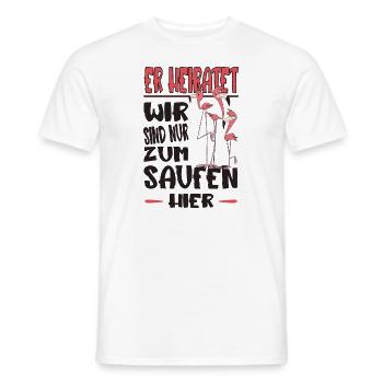 Junggesellenabschied Polterabend Team Bräutigam - Männer T-Shirt - Weiß - Vorne - AI Model Male 178 dark (178cm)