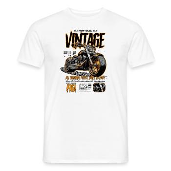 Moto Motards Motard Anniversaire Né En 1961 - T-shirt homme - blanc - Devant - AI Model Male 178 dark (178cm)