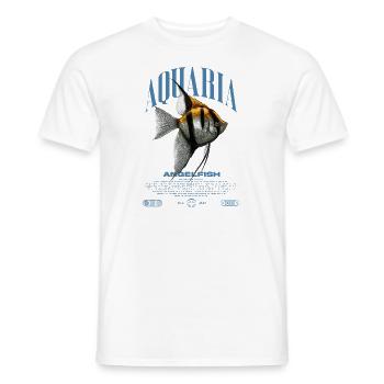 Altum Kaiserfisch Cichlid Fish Keeper Streetwear - Männer T-Shirt - Weiß - Vorne - AI Model Male 178 dark (178cm)