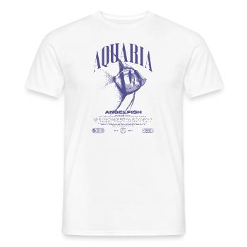Altum Kaiserfisch Cichlid Fish Keeper Streetwear - Männer T-Shirt - Weiß - Vorne - AI Model Male 178 dark (178cm)