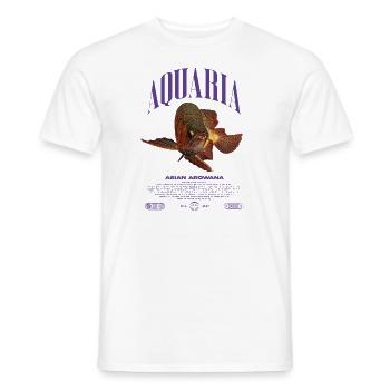 Asian Arowana Monster Fish Keeper Streetwear - Men's T-Shirt - white - Front - AI Model Male 178 dark (178cm)