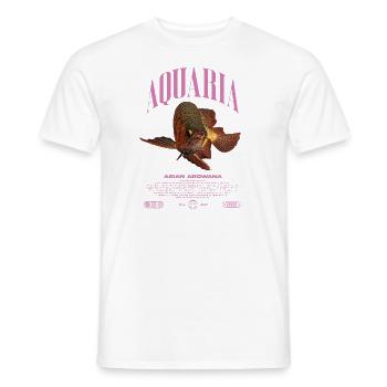 Asiatische Arowana Monster Fish Keeper Streetwear - Männer T-Shirt - Weiß - Vorne - AI Model Male 178 dark (178cm)