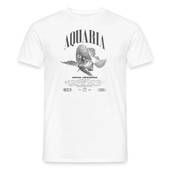Asian Arowana Monster Fish Keeper Streetwear - Men's T-Shirt - white - Front - AI Model Male 178 dark (178cm)