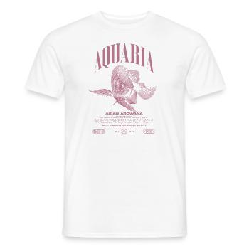 Asian Arowana Monster Fish Keeper Streetwear - Men's T-Shirt - white - Front - AI Model Male 178 dark (178cm)