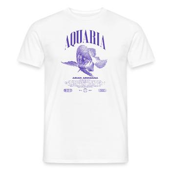 Asian Arowana Monster Fish Keeper Streetwear - Men's T-Shirt - white - Front - AI Model Male 178 dark (178cm)