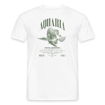 Asiatische Arowana Monster Fish Keeper Streetwear - Männer T-Shirt - Weiß - Vorne - AI Model Male 178 dark (178cm)