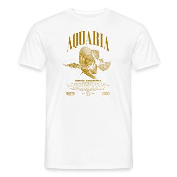 Asian Arowana Monster Fish Keeper Streetwear - Men's T-Shirt - white - Front - AI Model Male 178 dark (178cm)