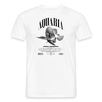 Asiatische Arowana Monster Fish Keeper Streetwear - Männer T-Shirt - Weiß - Vorne - AI Model Male 178 dark (178cm)