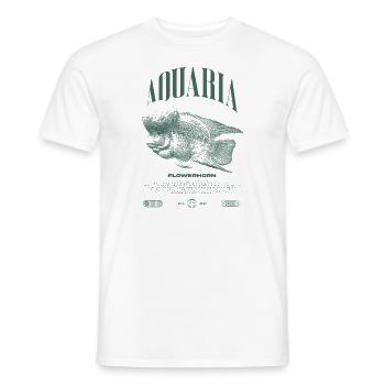 Flowerhorn Cichlid Fish Keeper Streetwear - T-shirt homme - blanc - Devant - AI Model Male 178 dark (178cm)
