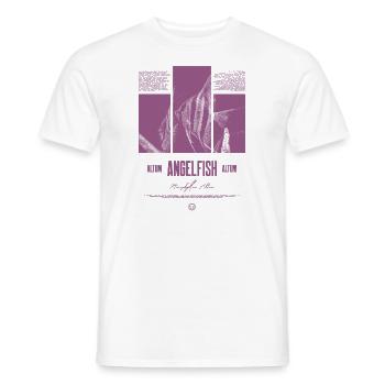 Altum Kaiserfisch Buntbarsch Aquarium Fischhalter - Männer T-Shirt - Weiß - Vorne - AI Model Male 178 dark (178cm)