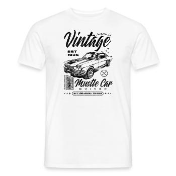 Ich bin nicht alt, ich bin ein Oldtimer, Oldtimer Jahrgang 1935 - Männer T-Shirt - Weiß - Vorne - AI Model Male 178 dark (178cm)