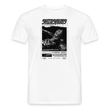 Crocodile chinois lézard Shinisaurus crocodilurus - T-shirt homme - blanc - Devant - AI Model Male 178 dark (178cm)