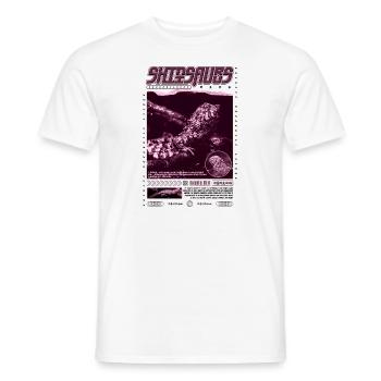Crocodile chinois lézard Shinisaurus crocodilurus - T-shirt homme - blanc - Devant - AI Model Male 178 dark (178cm)