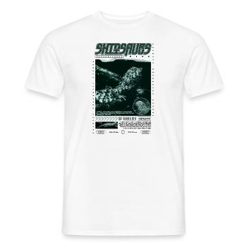 Crocodile chinois lézard Shinisaurus crocodilurus - T-shirt homme - blanc - Devant - AI Model Male 178 dark (178cm)