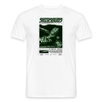 Crocodile chinois lézard Shinisaurus crocodilurus - T-shirt homme - blanc - Devant - AI Model Male 178 dark (178cm)