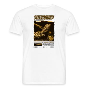 Crocodile chinois lézard Shinisaurus crocodilurus - T-shirt homme - blanc - Devant - AI Model Male 178 dark (178cm)