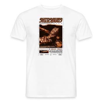 Crocodile chinois lézard Shinisaurus crocodilurus - T-shirt homme - blanc - Devant - AI Model Male 178 dark (178cm)