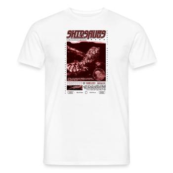 Crocodile chinois lézard Shinisaurus crocodilurus - T-shirt homme - blanc - Devant - AI Model Male 178 dark (178cm)
