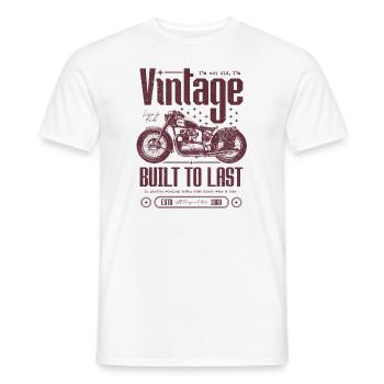 Vintage Motorcycle Bikers Motorbike Birthday 1969 - Men's T-Shirt - white - Front - AI Model Male 178 dark (178cm)