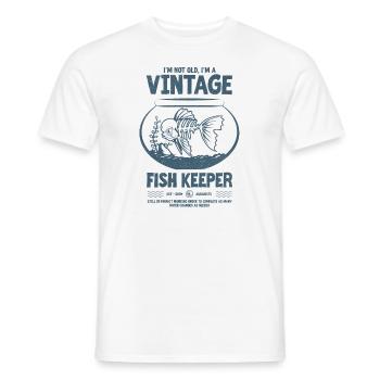 Vintage Fish Keeper Tropischer Fisch Geburtstag 2004 - Männer T-Shirt - Weiß - Vorne - AI Model Male 178 dark (178cm)