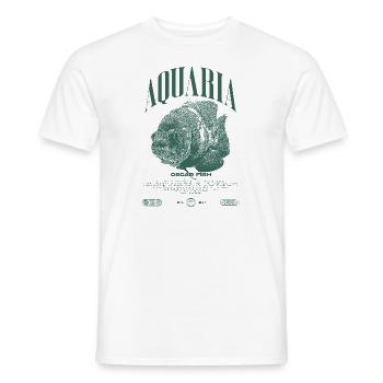 Oscar Fish Changement d’eau Poisson Monstre - T-shirt homme - blanc - Devant - AI Model Male 178 dark (178cm)