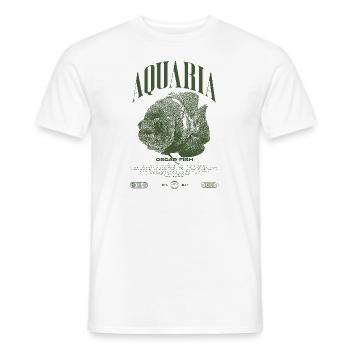 Oscar Fish Changement d’eau Poisson Monstre - T-shirt homme - blanc - Devant - AI Model Male 178 dark (178cm)
