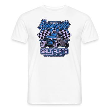 Bonneville Salt Flats Vintage Hot Rod Rennwagen - Männer T-Shirt - Weiß - Vorne - AI Model Male 178 dark (178cm)