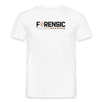 Forensische Krankenschwester Forensische Kriminalistik Wissenschaftlerin - Männer T-Shirt - Weiß - Vorne - AI Model Male 178 dark (178cm)