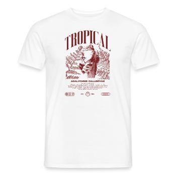 Grenouille arboricole aux yeux rouges Amphibien de la forêt tropicale - T-shirt homme - blanc - Devant - AI Model Male 178 dark (178cm)